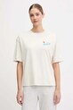 Napapijri t-shirt bawełniany S-Irto nadruk beżowy NP0A88SON1J1