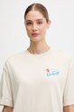 Napapijri t-shirt bawełniany S-Irto beżowy NP0A88SON1J1