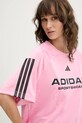 adidas t-shirt Tiro różowy JL9213
