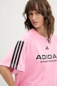 adidas t-shirt Tiro różowy JL9213