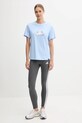 adidas t-shirt bawełniany Doodle Hunt JM4383. niebieski AW25