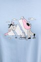 adidas t-shirt bawełniany Doodle Hunt JM4383. niebieski