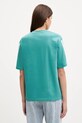 Odzież adidas t-shirt bawełniany 3-Stripes JX7626 turkusowy