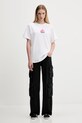 adidas tricou din bumbac FARMMKT KC2325 alb AW25
