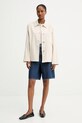 Бавовняна футболка Weekend Max Mara GUGLIA 2525976031600 бежевий AW25