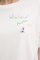 Weekend Max Mara tricou din bumbac 2525976051600 alb