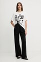 Weekend Max Mara tricou din bumbac 2525976051600 alb AW25