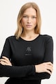 Bavlněné tričko s dlouhým rukávem Armani Exchange černá XW001350.AF17172