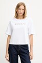 Armani Exchange t-shirt bawełniany aplikacja biały XW001364.AF15085