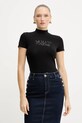 Armani Exchange t-shirt z elastanem czarny XW001368.AF16294