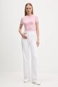 Tommy Jeans t-shirt DW0DW21531 różowy AW25