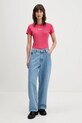 Tommy Jeans t-shirt DW0DW21542 różowy AW25