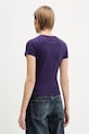 Îmbrăcăminte Tommy Jeans tricou din bumbac DW0DW21550 violet