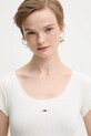 Tommy Jeans t-shirt beżowy DW0DW21570