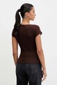Odzież Tommy Jeans t-shirt DW0DW21570 brązowy