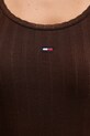 Tommy Jeans t-shirt DW0DW21570 brązowy
