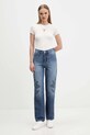 Μπλουζάκι Tommy Jeans DW0DW21787 μπεζ AW25