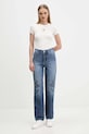 Μπλουζάκι Tommy Jeans DW0DW21787 μπεζ AW25