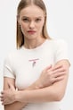 Μπλουζάκι Tommy Jeans μπεζ DW0DW21787
