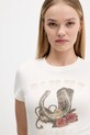 Tommy Jeans t-shirt bawełniany beżowy DW0DW21788