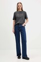 Tommy Jeans t-shirt bawełniany DW0DW21957 szary AW25