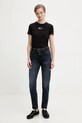 Хлопковая футболка Tommy Jeans DW0DW21965 чёрный NC25