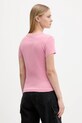 Bavlnené tričko Tommy Jeans 3-pak ružová DW0DW22175