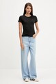 Βαμβακερό μπλουζάκι Tommy Jeans 3-pack σκούρο μπλε DW0DW22175
