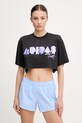 Μπλουζάκι προπόνησης adidas Performance PRIDE στάμπα μαύρο JL7613
