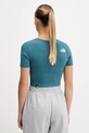 Oblačila Kratka majica The North Face Crop S/S Tee NF0A55AOBQ51 turkizna