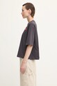 The North Face t-shirt bawełniany Redbox NF0A8EG60SA1 szary AW25