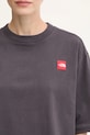 Памучна тениска The North Face Redbox сив NF0A8EG60SA1