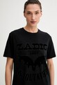 Бавовняна футболка ZADIG&VOLTAIRE чорний JWTS02826