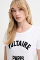 ZADIG&VOLTAIRE t-shirt bawełniany biały JWTS02837
