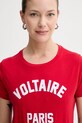 ZADIG&VOLTAIRE tricou din bumbac rosu JWTS02837