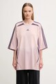 adidas Originals t-shirt in cotone Oversized Tee rilassato rosa KE9808