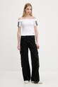 adidas Originals tricou Bandeau Ss JV9741 alb AW25