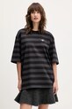 adidas Originals tricou din bumbac Striped Ss Tee curele negru KF2321