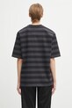 Odzież adidas Originals t-shirt bawełniany Striped Ss Tee KF2321 czarny