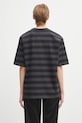 Odzież adidas Originals t-shirt bawełniany Striped Ss Tee KF2321 czarny