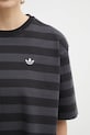 adidas Originals t-shirt bawełniany Striped Ss Tee czarny KF2321