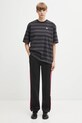 adidas Originals t-shirt bawełniany Striped Ss Tee KF2321 czarny