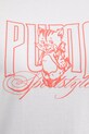 Puma tricou din bumbac 633384 alb