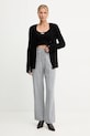 Top με προσθήκη μαλλιού Patrizia Pepe 2K0354.K222 μαύρο AW25