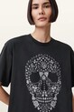 AllSaints t-shirt SHKULL W146JC czarny AW25