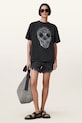 AllSaints t-shirt SHKULL W146JC czarny