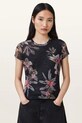AllSaints t-shirt ELLIE okrągły czarny W267JC