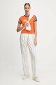 Puma t-shirt PUMA x FENTY 636184 pomarańczowy AW25