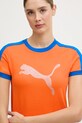 Puma t-shirt PUMA x FENTY pomarańczowy 636184