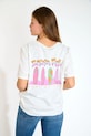 Banana Moon t-shirt bawełniany Urbana nadruk beżowy CRISP.URBANA